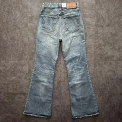 未使用 マウジー MVS フレアデニム ストレッチ 日本製 ブルー 25 y2k