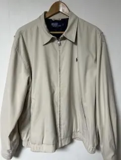 Ralph Lauren スイングトップ 裏地チェック ベージュ 刺繍