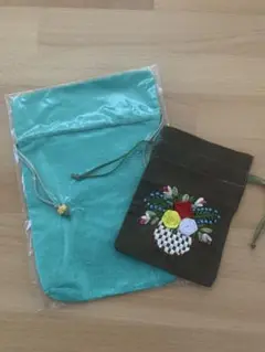 刺繍入り袋