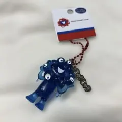 ミャクミャク　立体PVCキーホルダーグリッター　青　関西万博