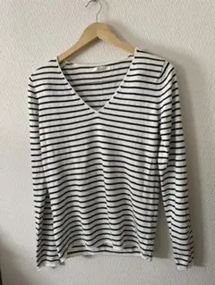 AZUL by moussy  ボーダーニット