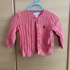 Ralph Lauren ピンク カーディガン 12M