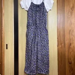 花柄 キャミワンピース オールインワン サロペット※Tシャツは付きませんのサムネイル