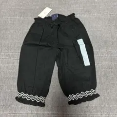 新品babyGAP パンツ70 ブラック　裾ゴム刺繍　2900円