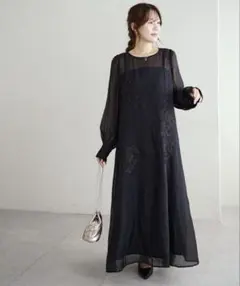 【新品未使用】DISCOAT オケージョン シアーレース使いセットワンピース