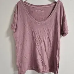 AEROPOSTALE エアロポステール Vネック Tシャツ【M】ピンク 夏のサムネイル