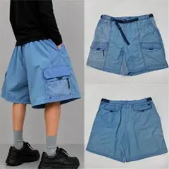 90s 2XL ナイロン カーゴパンツ バギー ショーツ 極太 Tech y2kのサムネイル