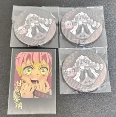 鬼滅の刃 無限城編 お楽しみくじ 缶バッジ 箔押しチェキ風ブロマイド 甘露寺蜜璃