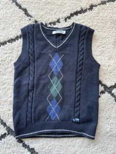 familiarネイビー ベスト 100cm