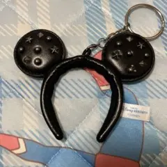ディズニー ミニチュアカチューシャ レザースタッズミッキー