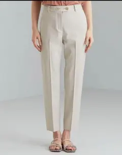 UNITED ARROWS スティックパンツ リネン ベージュ S カジュアル