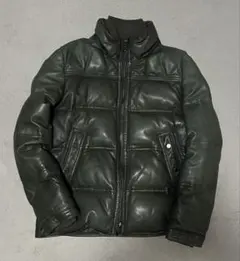 TOMORROWLAND トゥモローランドレザーダウンジャケットXL