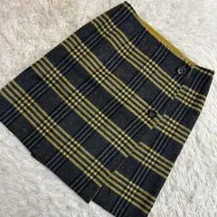 IENA Wフェイス巻きスカート チャコールグレー 38