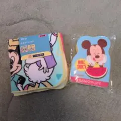 ディズニー タオルハンカチ 2枚組 ミッキー スポンジ セット