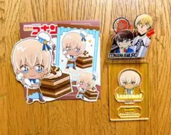 名探偵コナン 安室透 きゃらペコ ステッカー アクリルスタンド クリップ