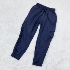 ZARA ザラ カーゴジョガーパンツ ネイビー XS サイドポケット ウエスト