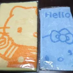 サンリオハローキティフェイスタオルと ハンドタオル