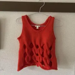 ニットタンクトップ