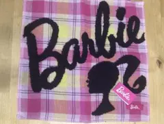 ★Barbie タオルハンカチ ピンク チェック柄のサムネイル