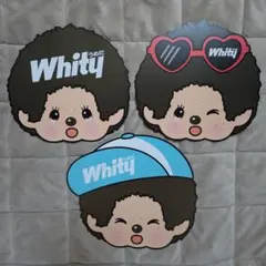【匿名配送】モンチッチ Whityうめだ コラボ うちわ 3種セットのサムネイル