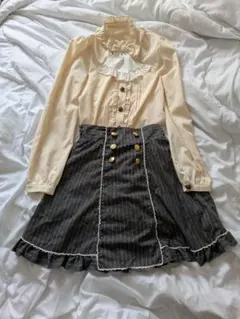 夢展望 DearMyLove クラシカルブラウス＆スカート2点セット クラロリ