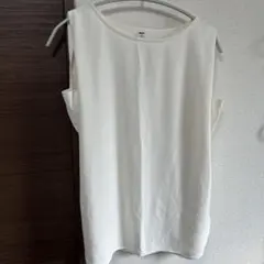 UNIQLO ノースリーブTシャツ S オフホワイト
