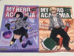 アニメキャラクタークリアファイルセット、缶バッチ、色紙