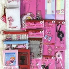グルーミー グッズ セリア 18点 ポーチ カードケース 缶バッジ チャーム