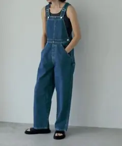 yuw マルチウェイデニムパンツ サロペット オーバーオール Lサイズ