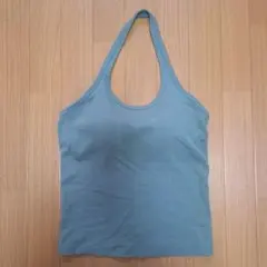 エアリズムコットンオープンバックホルターブラトップ