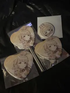 学マス　GIGO ハート缶バッジ　特典　うさぐるみ　　藤田ことね