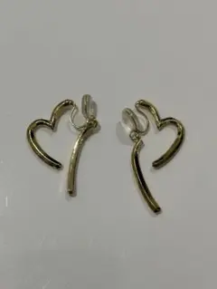 オープンハート　イヤリング