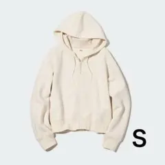 UNIQLO ドライスウェットクロップドフルジップパーカ