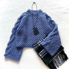 極美品 Audrey and John Wad ペルー製 ハンドニット ケーブル