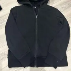 フリースライク 黒 フード付きパーカー　ユニクロ ボア フルジップパーカー　 L