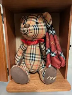 バーバリー　テディベア　1999　ハンカチ　木製ケース入り BURBERRY - 専用 バーバリー テディベア ハンカチセット 箱入りの通販