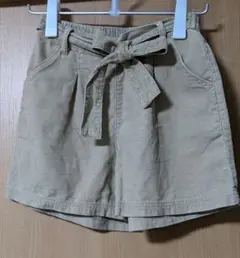 コーデュロイ キュロット　160cm　すみっコぐらし柄ウエストリボン付き