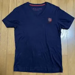 BLACK LABEL CRESTBRIDGE VネックTシャツ ネイビー　Ｌ