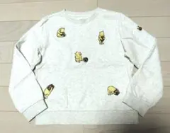 大人気 graniph×Disney クラシックプー 刺繍 トレーナー 140