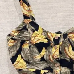 美品✨️【L】ビスチェ ブラック バナナ レディース トップス 重ね着カジュアル