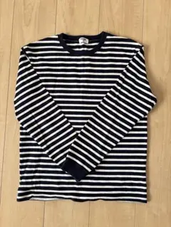 UNIQLO ユニクロ ボーダーTシャツ 長袖 ネイビー ホワイト 150サイズ