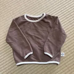 ベビー　ブラウン　トレーナー　80