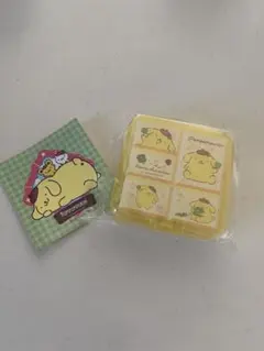 非売品　ポムポムプリン 小物ケース×ステッカーセットサンリオ