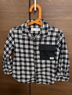 ZARA チェック柄長袖シャツ 3-4歳