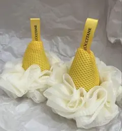 L'OCCITANE ボディスポンジ 花形 イエロー 2枚入り