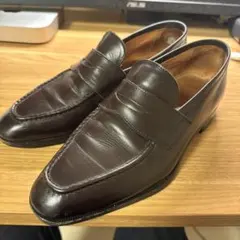 ダークブラウン レザー ローファー