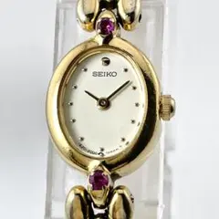 新品電池 SEIKO 8Pダイヤ ブレスウォッチ 1E20-6050 ゴールド - メルカリ