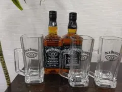 新品！ジャックダニエル700ml2本とカッコいいジョッキ3個セット ウイスキー 新品！ジャックダニエル700ml2本とカッコいいジョッキ3個セット