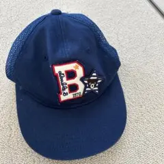 ミキハウス　ダブルビー　刺繍付きネイビーキャップ