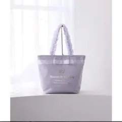 新品 メゾンドフルール ブランドロゴフリルハンドルトートバッグ　M